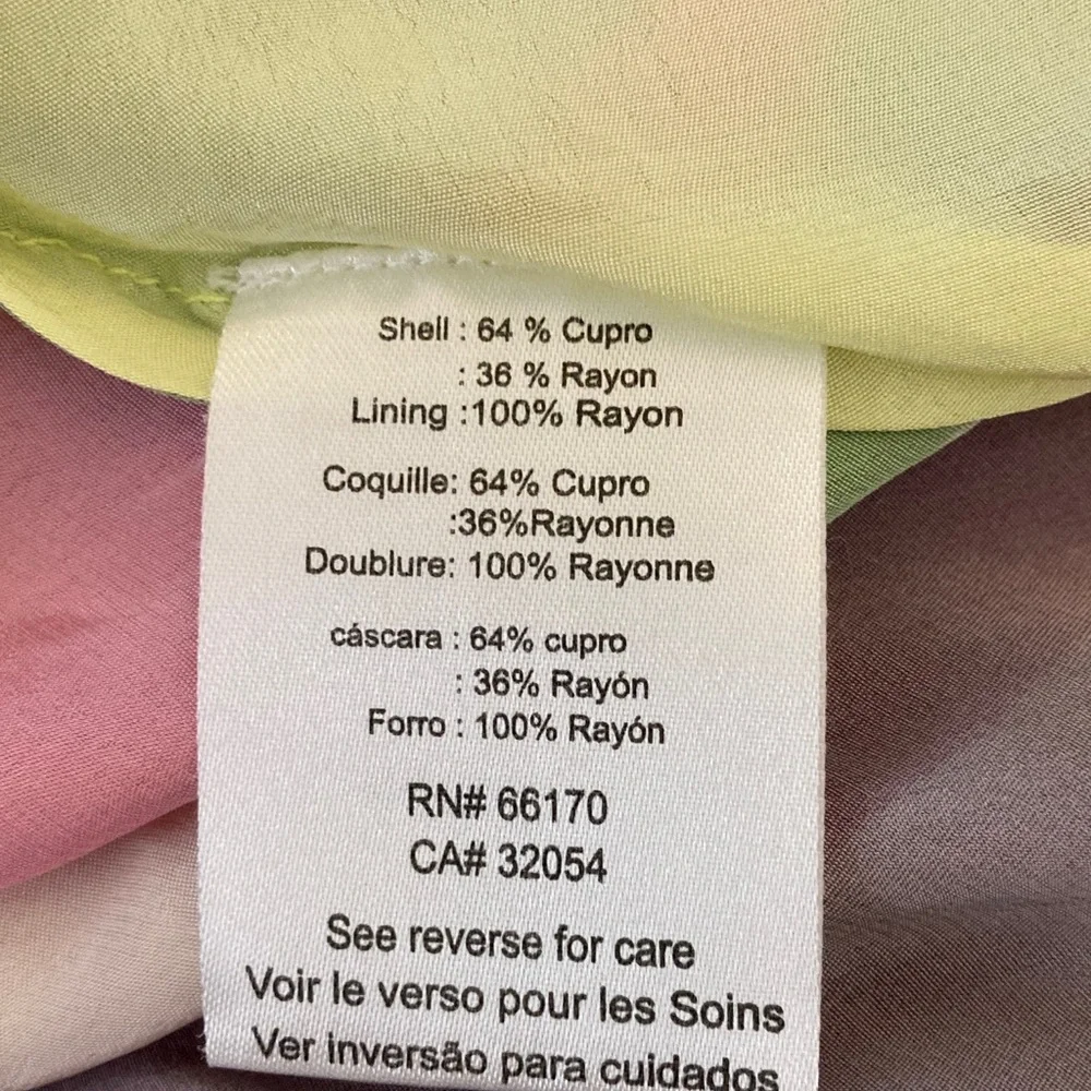 Siddhartha Bansal Sleeveless Maxi asymmetrical rainbow evening cocktail Dress M - Picture 9 of 9